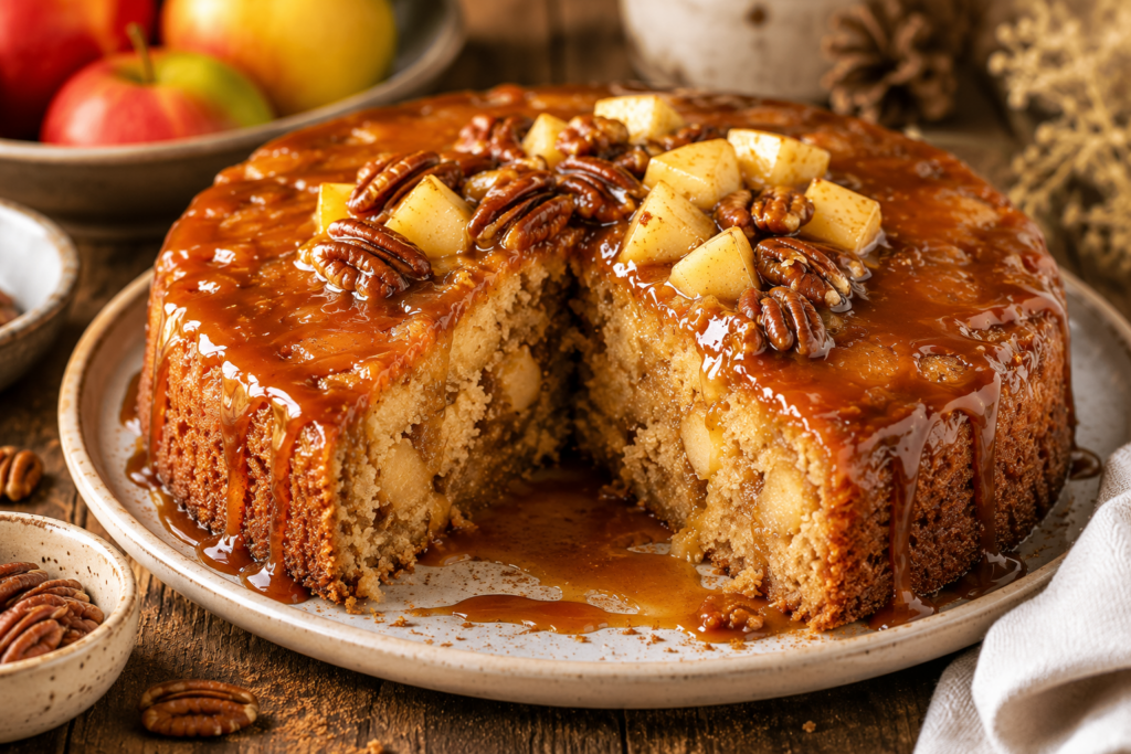 Appel Karamel koek