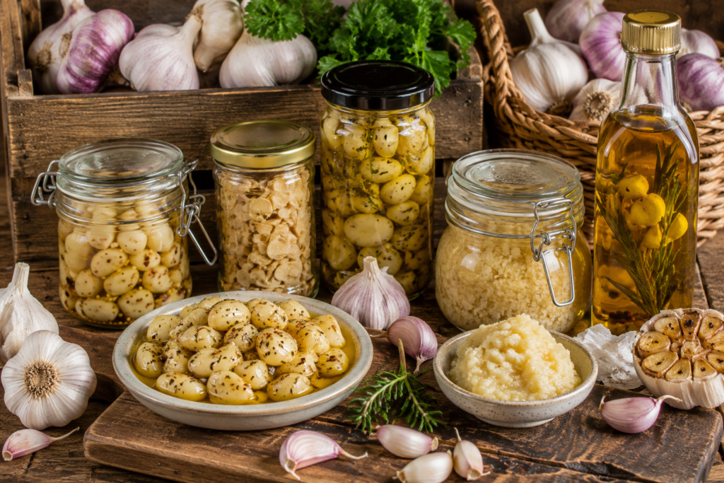 Knoffel: verwerking en preservering